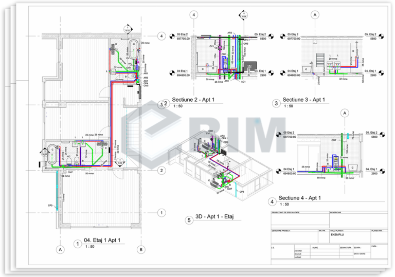 Utilizare BIM extragerea documentatiei